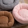 KASENTEX Dog Bed Round Dog Beds for MediumLarge Dogs Anti Slip and Machine Washable Brown 27x27 Inches