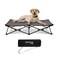 KingCamp Elevated Dog Bed Portable Folding Dog Cot for Outdoor Travel with Washable Mesh Supports Small to Large Pets Up to 110lbs Includes Carry Bag Black