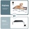 KingCamp Elevated Dog Bed Portable Folding Dog Cot for Outdoor Travel with Washable Mesh Supports Small to Large Pets Up to 110lbs Includes Carry Bag Black