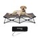 KingCamp Elevated Dog Bed Portable Folding Dog Cot for Outdoor Travel with Washable Mesh Supports Small to Large Pets Up to 110lbs Includes Carry Bag Black
