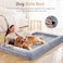NANUYA Large Dog Bed Orthopedic Washable Beds Bolster XL Bed Big XLarge Dogs Memory Foam Sofa Couch Waterproof Removable Cover
