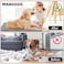 MABOZOO Indestructible Dog Bed Chew Proof Crate Pad for Aggressive Chewers Machine Washable Quilted Mat for Small Dogs Durable Grey Kennel Pad 22x35 in