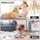 MABOZOO Indestructible Dog Bed Chew Proof Crate Pad for Aggressive Chewers Machine Washable Quilted Mat for Small Dogs Durable Grey Kennel Pad 22x35 in