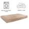 PETMAKER Memory Foam Dog Bed 2Layer Orthopedic Pet Pad with Machine Washable Cover 37x24 Pet Bed for Large Dogs by Tan