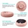 SAVFOX 30 inches Calming Donut Dog Bed 3X Durable Plush Faux Fur Machine Washable NonSlip Fits up to 45 lbs Pink
