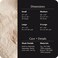 UnHide Floof Pet Bed Small 23 x 8 Extra Soft Dog Bed Removable Faux Fur Cover Machine Washable Helps Ease Pet Anxiety Provides the Perfect Sleep Beige Bear