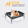 Veehoo Cooling Elevated Dog Bed Raised Pet Cot with Guardrail Slope Headrest Durable Breathable Teslin Mesh NonSlip Feet Washable Dog Couch Bed for Indoor Outdoor Medium 395 x 28 Black