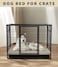 GUANGDEEN Waterproof Leather XL Dog Bed Hair Resistant Pet Beds with Wipeable Covers Durable Easy to Clean Vinyl Mattress