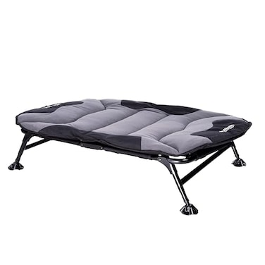 Momarsh Elevated Dog Cot with Washable Soft Pad Folding Frame for Travel Home Use All in One Home Cot with Non Slip Feet Large Portable Dog Bed Perfect Padded Pet Bed System for Dogs