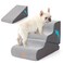 Gardner Pet Dog Stairs for Small Dogs 165 H 2 in 1 Transformable 3Step Pet Stairs and ramp Dog Steps for Couch 1320 in with Durable NonSlip Waterproof Cover and CertiPURUS Certified Foam