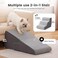 Gardner Pet Dog Stairs for Small Dogs 165 H 2 in 1 Transformable 3Step Pet Stairs and ramp Dog Steps for Couch 1320 in with Durable NonSlip Waterproof Cover and CertiPURUS Certified Foam