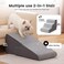 Gardner Pet Dog Stairs for Small Dogs 165 H 2 in 1 Transformable 3Step Pet Stairs and ramp Dog Steps for Couch 1320 in with Durable NonSlip Waterproof Cover and CertiPURUS Certified Foam