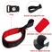 LFCXHTY Hands Free Adjustable Wrist Strap Soft Comfortable Diving Fabric Safety Strap for Retractable Dog Leash Black Red 2 Pack