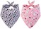 BoomBone 2 Pack Halloween Dog BandanaTriangle Bibs Pet Scarf for Dogs Large