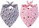 BoomBone 2 Pack Halloween Dog BandanaTriangle Bibs Pet Scarf for Dogs Large