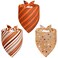 Agroon Fall Dog Bandanas Large 3PCS 6 Pattern Thanksgiving Scarf for Boy and Girl Plaid and Stripe Triangle Reversible Bibs Breed for Puppy Pets