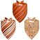 Agroon Fall Dog Bandanas Large 3PCS 6 Pattern Thanksgiving Scarf for Boy and Girl Plaid and Stripe Triangle Reversible Bibs Breed for Puppy Pets