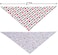 BoomBone Dog Valentines Day Bandana 2 PackTriangle Bibs Pet Scarf for Puppy Cat Small Dogs
