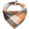 Bubblepup Plaid Dog Bandana Cotton Dog Scarf for SmallMedLarge Dogs