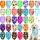 Eccliy 30 Pack Dog Bandanas Summer Bulk Adjustable Flower Dog Scarfs Soft Washable Triangle Polyester Bandana Cat Costume Bibs with Flowers Patterns for Boy Girl Medium Pet Grooming Accessories Spring