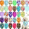 Eccliy 30 Pack Dog Bandanas Summer Bulk Adjustable Flower Dog Scarfs Soft Washable Triangle Polyester Bandana Cat Costume Bibs with Flowers Patterns for Boy Girl Medium Pet Grooming Accessories Spring