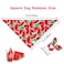 E-Clover EClover Dog Bandanas Summer Matching Scrunchie Set Dog Bandana Bibs Washable Kerchief Scarf for Medium Large Dogs Owner Watermelon