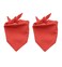 EechicSpace 2 Pack Blank Dog Bandana Red for Small Dogs
