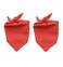EechicSpace 2 Pack Blank Dog Bandana Red for Small Dogs