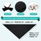 Gofshy Blank Dog Bandanas Medium1PCS DIY Solid Black Triangle Scarf Premium Cotton Handkerchief or Bib Personalized Design BirthdayParty Fun Idea Gift for Large Medium Pets