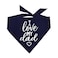 Tees & I Love My Dad Fathers Day Dog Bandana 178 Navy One Size