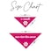 Tees & Its My Bark Mitzvah Jewish Star Triangle Dog Bandana Pink OS 162