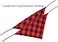 Lamphyface 2 Pcs Dog Bandana Christmas Pet Clothing Triangle Scarf Accessories Bibs Red Black Plaid