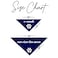 Tees & My Parents are Getting Married Printed Dog Bandana 58 Navy OS