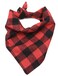 Native Pup 3Pack Plaid Dog Bandanna Large Red
