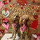 BoomBone Valentines Day Dog Bandana 2 Pack Triangle Bibs Pet Scarf for Medium Large Dogs
