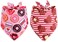 BoomBone Valentines Day Dog Bandana 2 Pack Triangle Bibs Pet Scarf for Medium Large Dogs