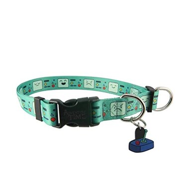 Adventure Time BMO Faces Adjustable Nylon Dog Collar Small