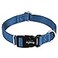 Hyhug Medium Dog Collar BlueHeavyDuty QuickRelease Nylon Buckle Adjustable Durable Cute Dog Collar Medium Classic Blue