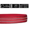KRUZ PET Kruz Dog Collar for Medium Dogs Width 34 Length 17215 Reflective Adjustable Pet Neck Band with Comfortable Neoprene Padding HeavyDuty ORing 100 Nylon Strap Black Medium