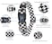 Roses&amp;Poetry RosesPoetry Dog Collar with Colourful Checkered Patterns Adjustable Durable Puppy Collars for Small Medium Large Dogs Black WhiteXS