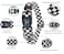 Roses&amp;Poetry RosesPoetry Dog Collar with Colourful Checkered Patterns Adjustable Durable Puppy Collars for Small Medium Large Dogs Black WhiteXS