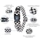Roses&amp;Poetry RosesPoetry Dog Collar with Colourful Patterns Adjustable Durable Puppy Collars for Small Medium Large Dogs Black WhiteL