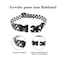 Roses&amp;Poetry RosesPoetry Dog Collar with Colourful Patterns Adjustable Durable Puppy Collars for Small Medium Large Dogs Black WhiteL