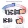 Roses&Poetry RosesPoetry Reflective Dog Collar with Gradient Azure Adjustable Durable Pet Collars for Small Medium Large Dogs AzureXS