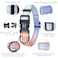Roses&Poetry RosesPoetry Reflective Dog Collar with Gradient Azure Adjustable Durable Pet Collars for Small Medium Large Dogs AzureXS