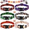 Sadnyy 6 Pcs Halloween Dog Collars for Pumpkin Basic Adjustable Lightweight Holiday Comfortable Dog Collars with Plastic Buckle for Puppy Small Medium Large PetsMedium