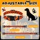 Sadnyy 6 Pcs Halloween Dog Collars for Pumpkin Basic Adjustable Lightweight Holiday Comfortable Dog Collars with Plastic Buckle for Puppy Small Medium Large PetsMedium
