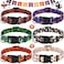 Sadnyy 6 Pcs Halloween Dog Collars for Pumpkin Basic Adjustable Lightweight Holiday Comfortable Dog Collars with Plastic Buckle for Puppy Small Medium Large PetsMedium