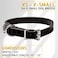 ADITYNA ExtraSmall Leather Dog Collar for XS Dogs Classic Soft Strong Heavy Duty Handmade TopGrain Leather for Walking Training and Hiking