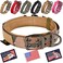 ADITYNA Heavy Duty Dog Collar for Medium Dogs Camo Collar with Handle for Training and Walking Wide Thick Tactical Soft Neoprene Padded